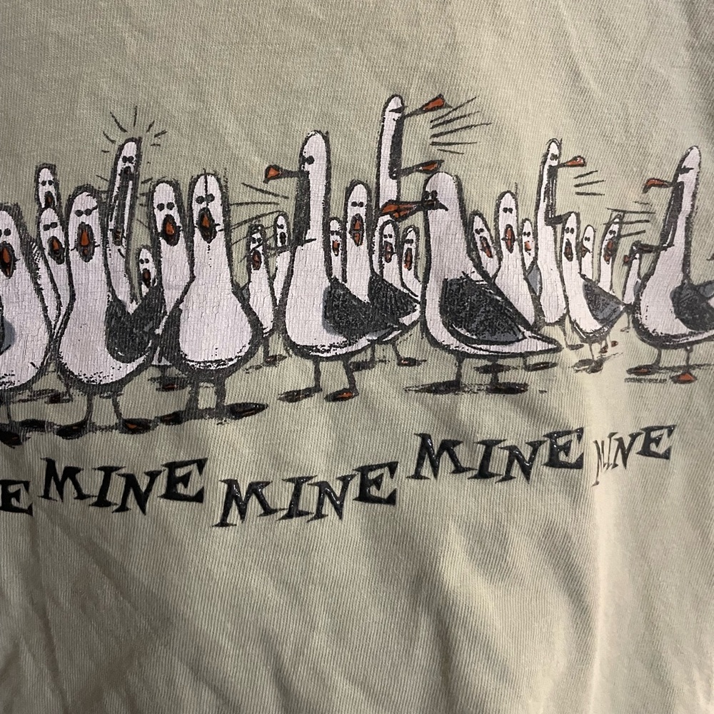 Vintage Finding Nemo “Mine mine” Cropped Tee Shirt Size S - Picture 3 of 4